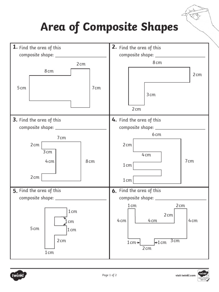 Area Of Composite Shapes Steps Examples Questions Worksheets Library