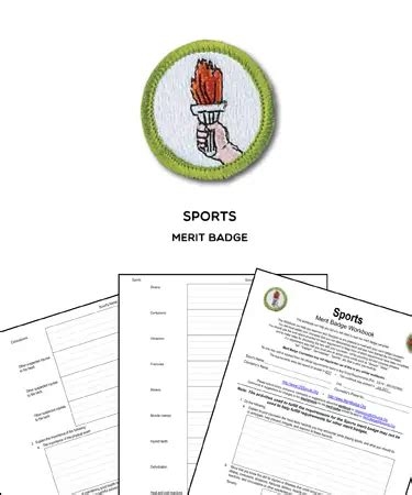 Athletics Merit Badge Worksheet Books Pamphlets Merit Badge