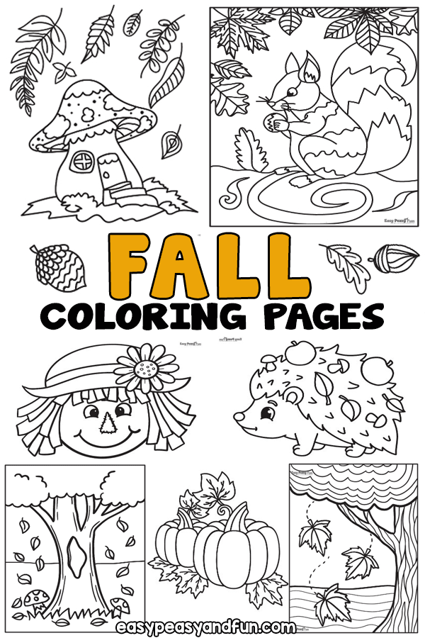 fall coloring worksheets