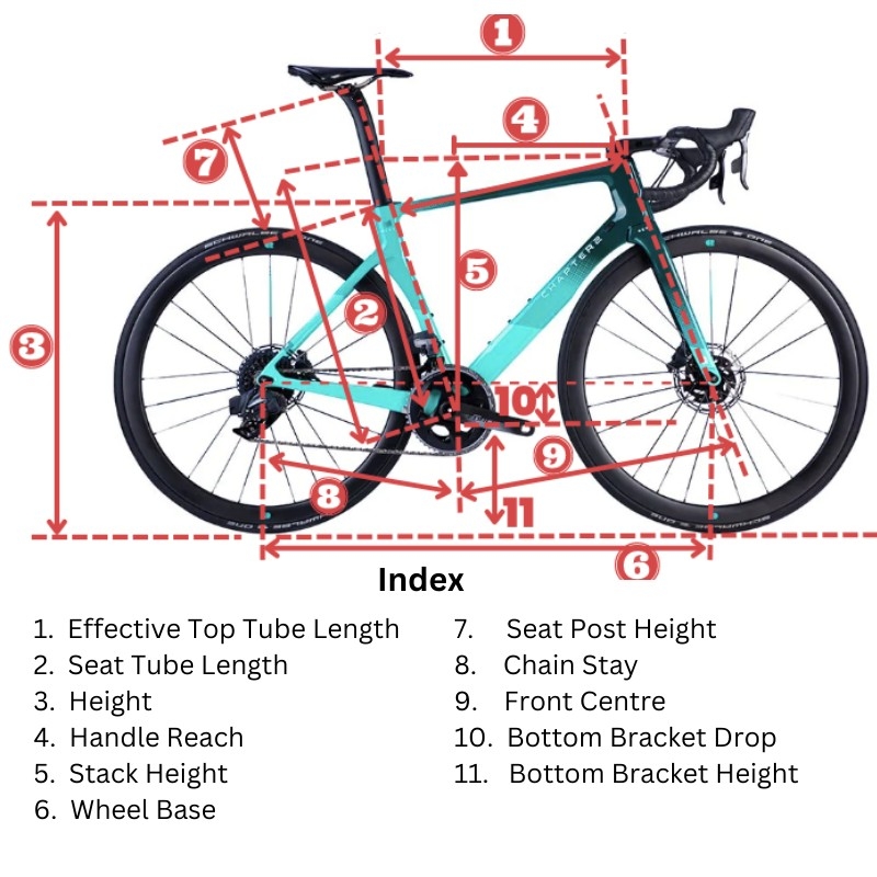 coni method for bicycle measurement worksheet
