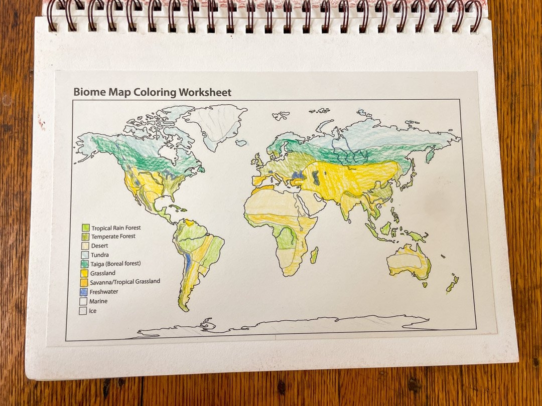 Biome Map Coloring Sheet 2025 Biome Map Coloring Sheet 2025