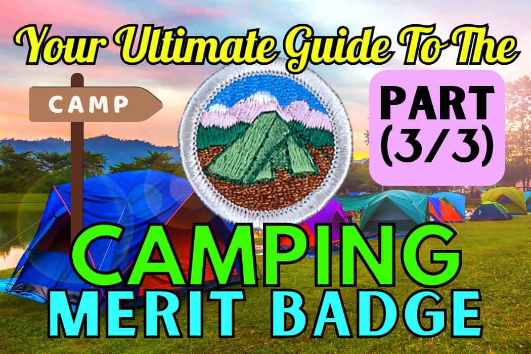 camping merit badge worksheet