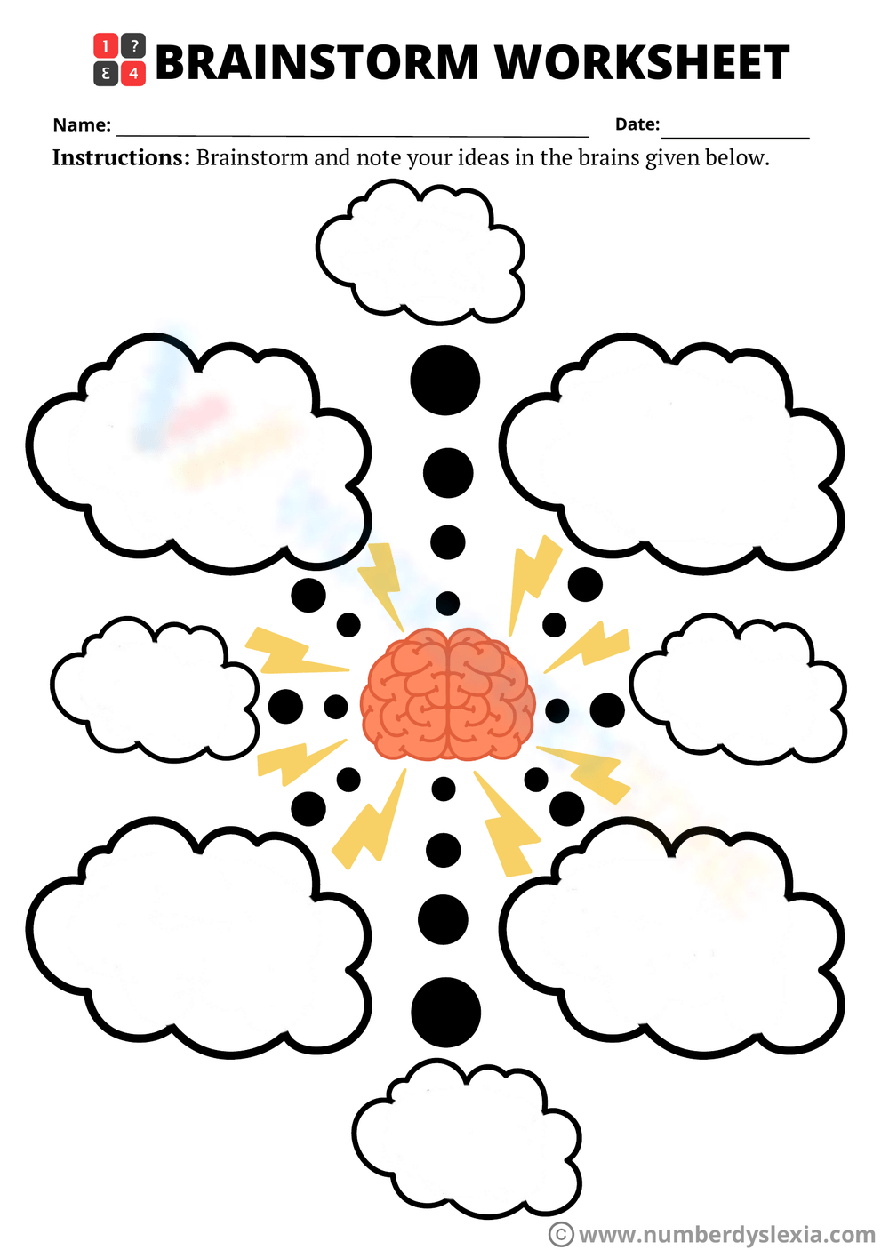 Brainstorm Worksheet 1 Brainstorm Worksheet 1