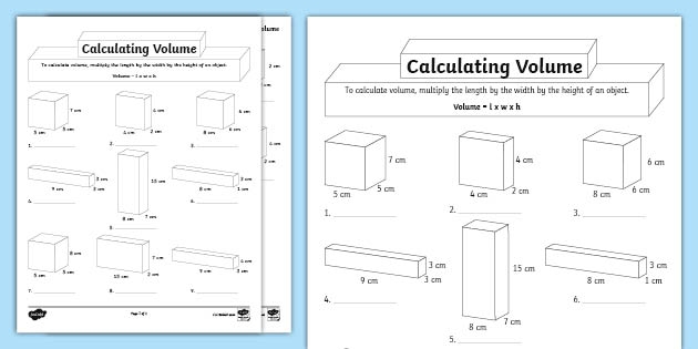 5th grade volume worksheets 5th grade volume worksheets