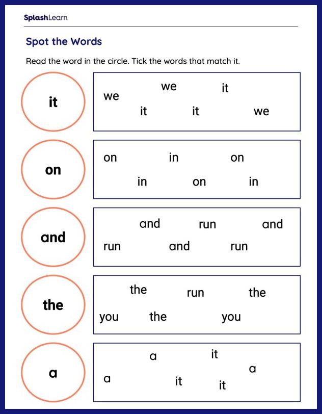 sight words activity worksheets sight words activity worksheets