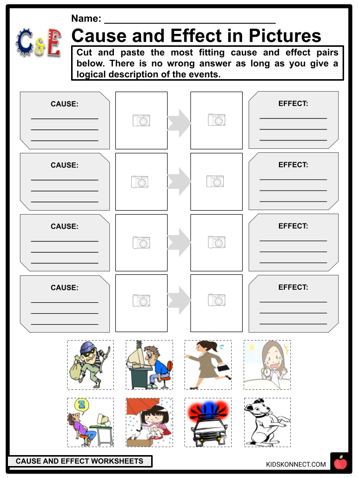 cause and effect worksheets