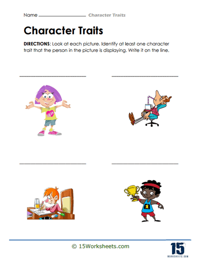 Character Trait Worksheet Character Trait Worksheet