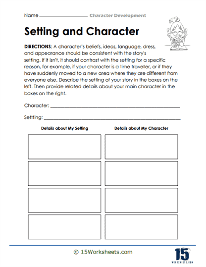 Character Worksheets