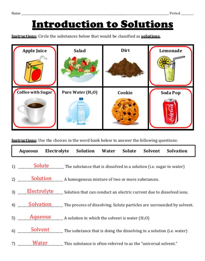 Chemistry Challenges And Solutions Worksheet Answers Dev 