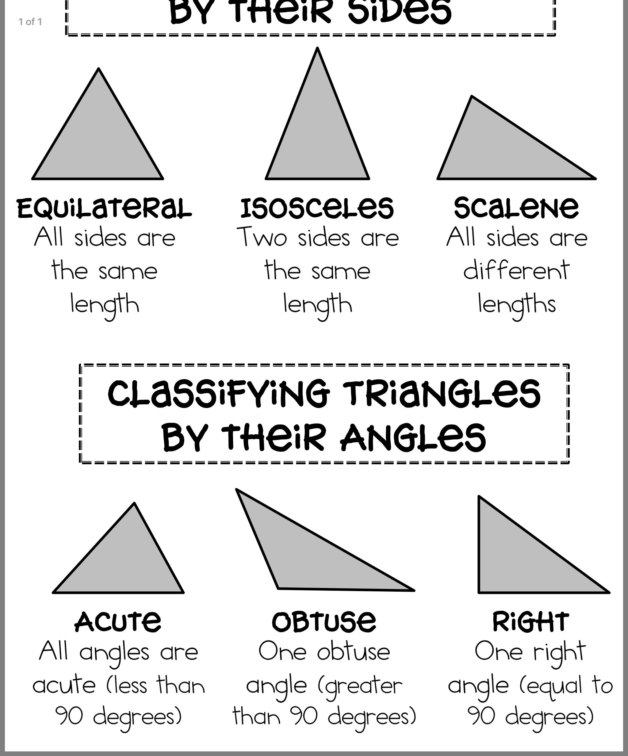 Classifying Triangles And Angles Worksheet Angleworksheets