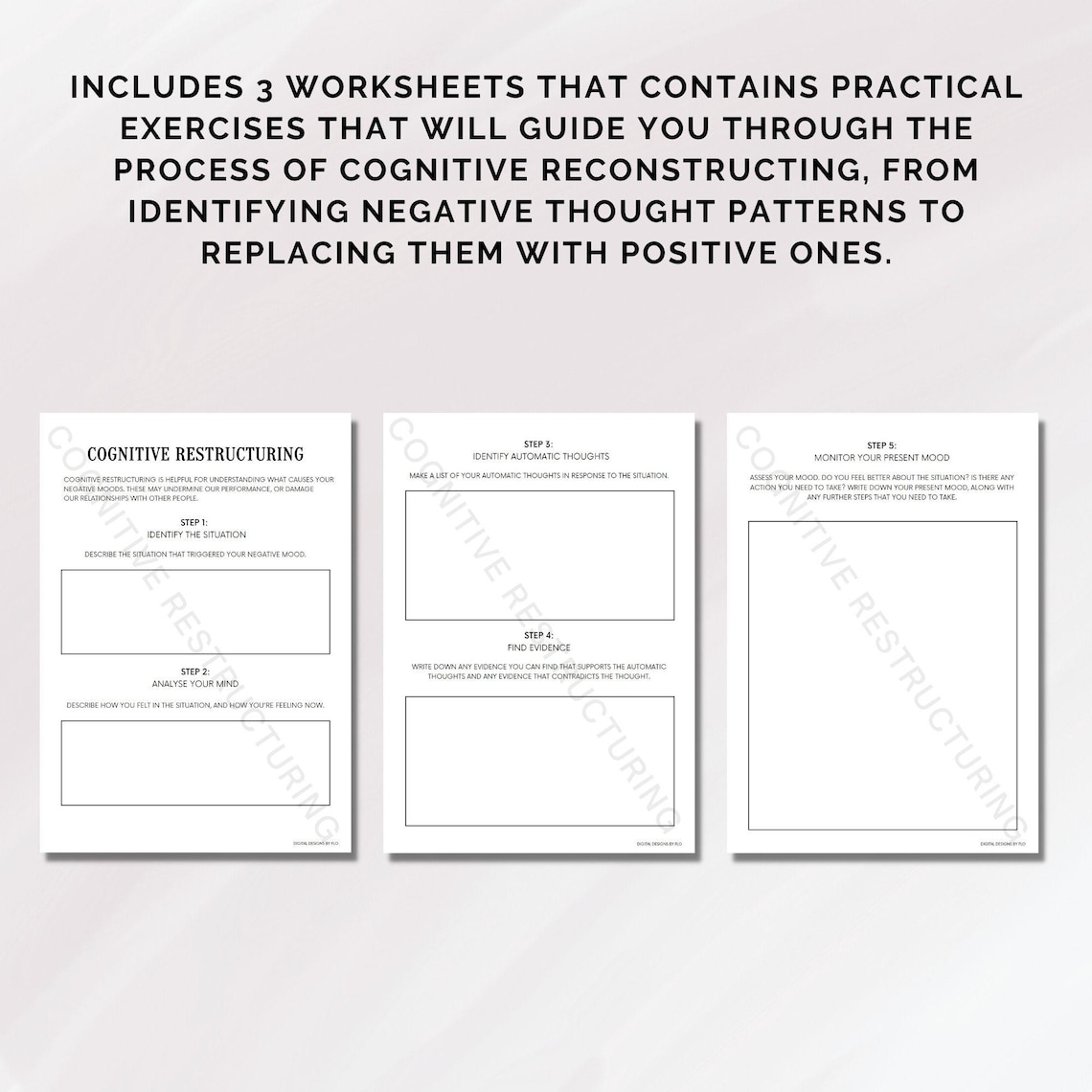cognitive restructuring worksheet