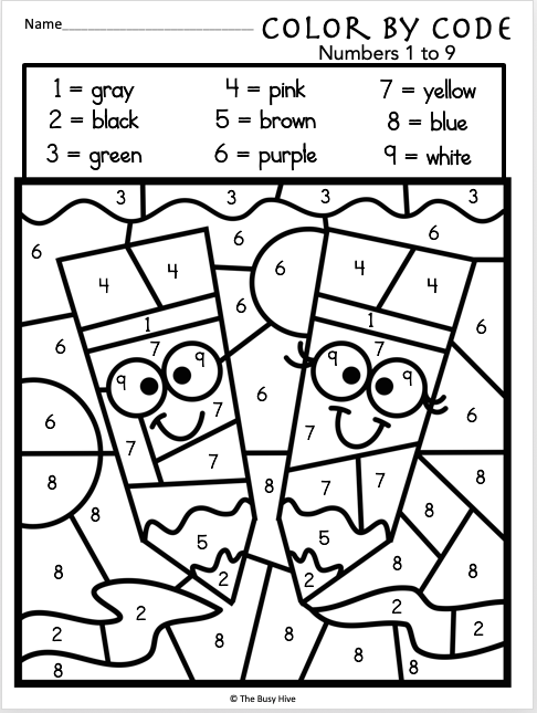 color by code worksheets color by code worksheets