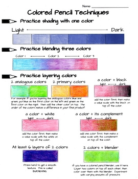 color pencil practice worksheet color pencil practice worksheet