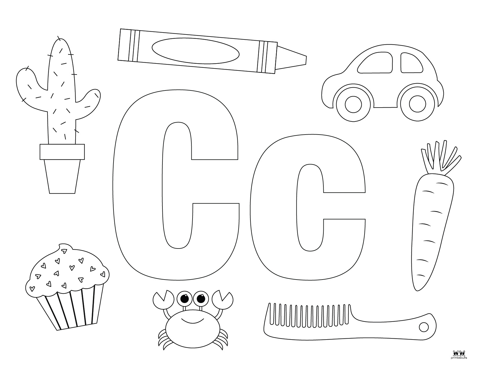 Coloring Pages Letter C