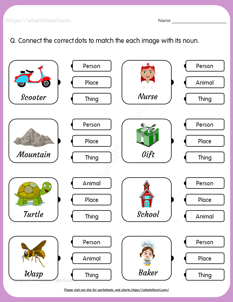 Common Proper Nouns Worksheet