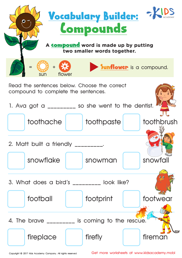 Compound Words Worksheet