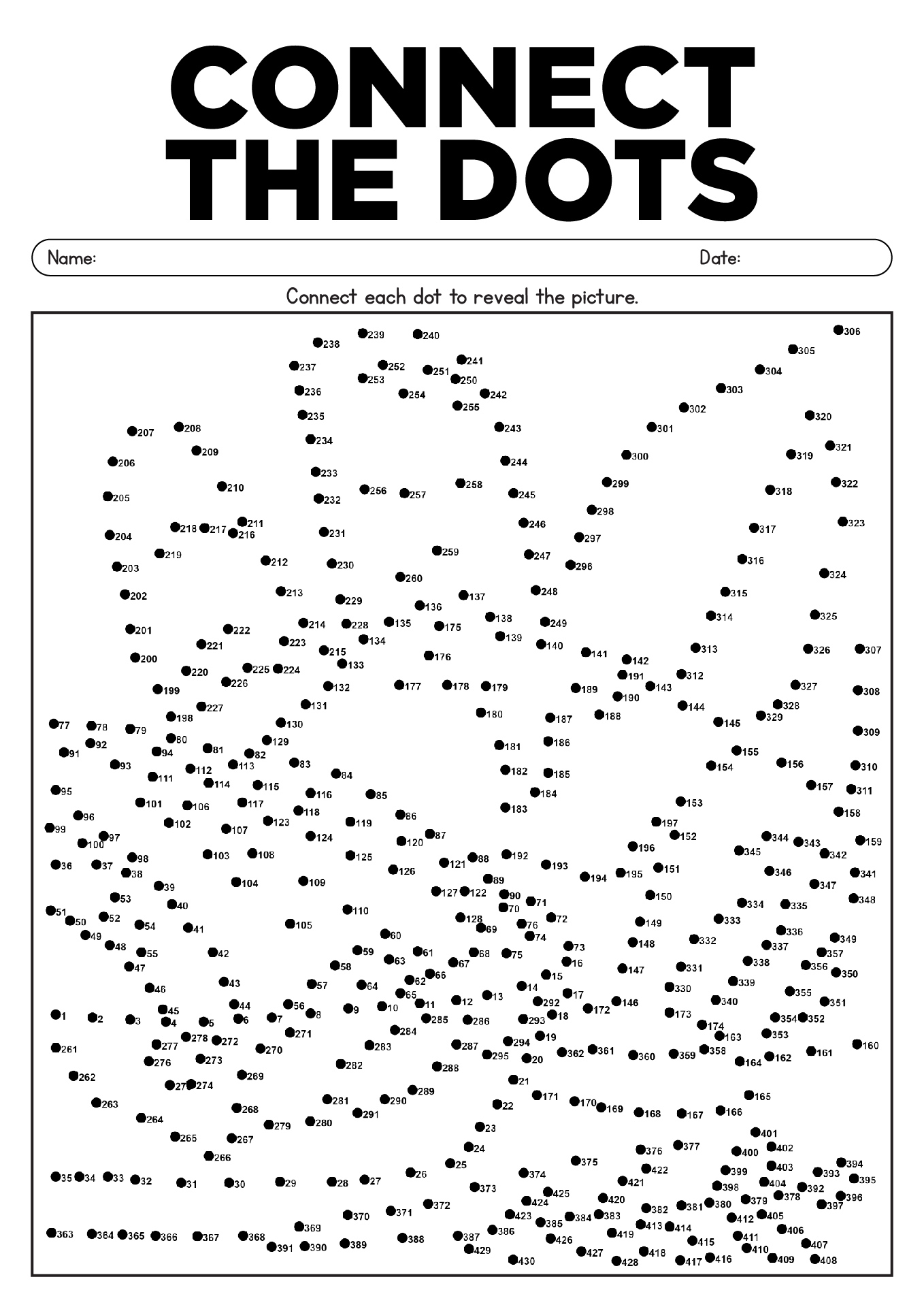 connect the dots worksheets connect the dots worksheets