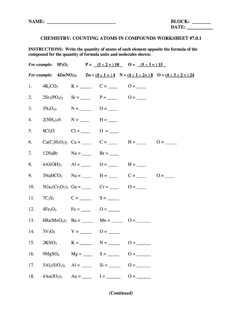 Counting Atoms Worksheet Doc Atoms And Molecules Chemistry Activities Counting Atoms Worksheet Doc Atoms And Molecules Chemistry Activities