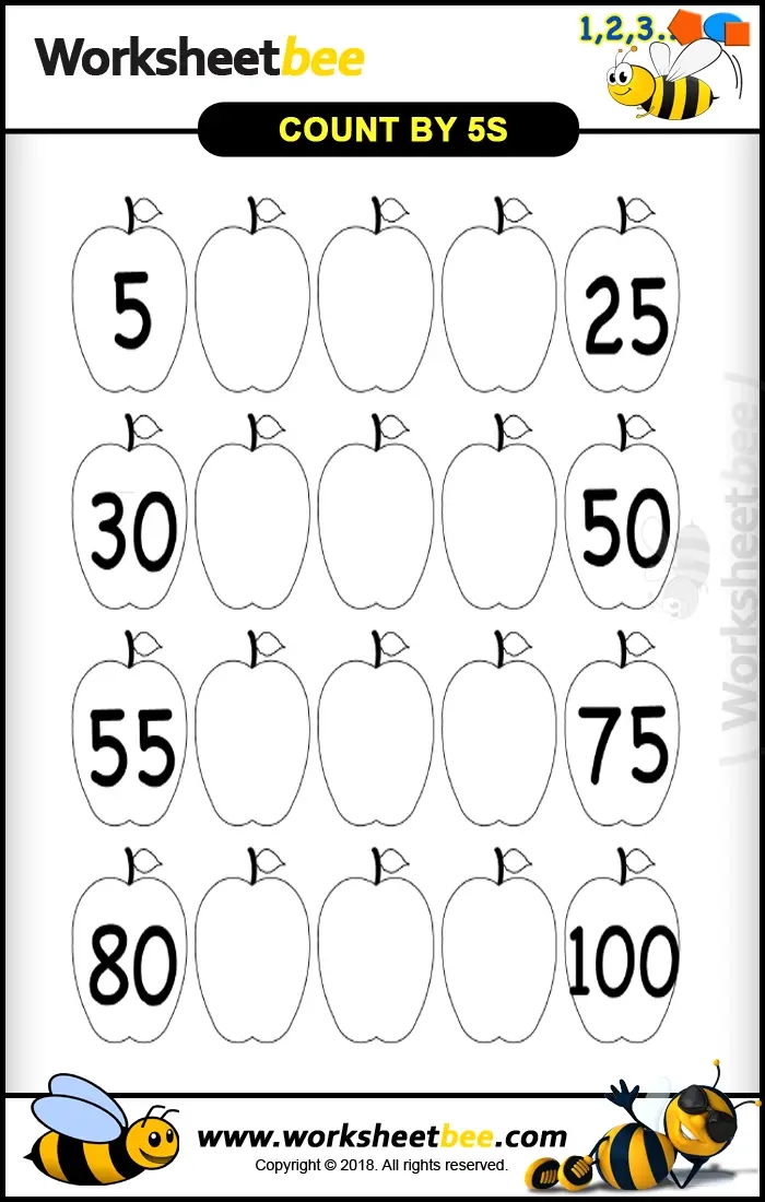 Counting By 5s Worksheet Free CountingWorksheets Counting By 5s Worksheet Free CountingWorksheets