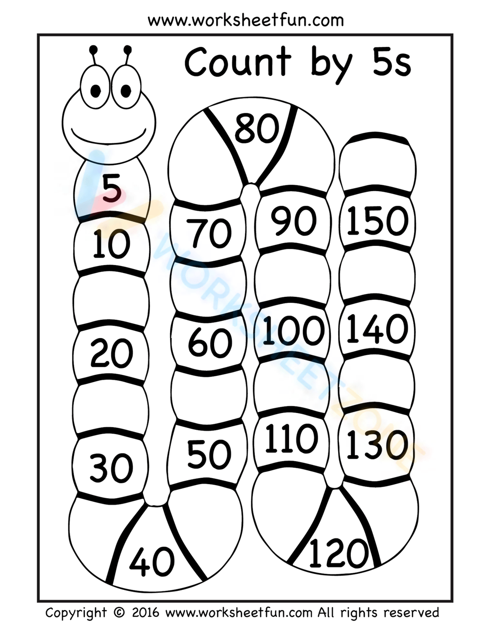 Counting By 5s Worksheet Counting By 5s Worksheet