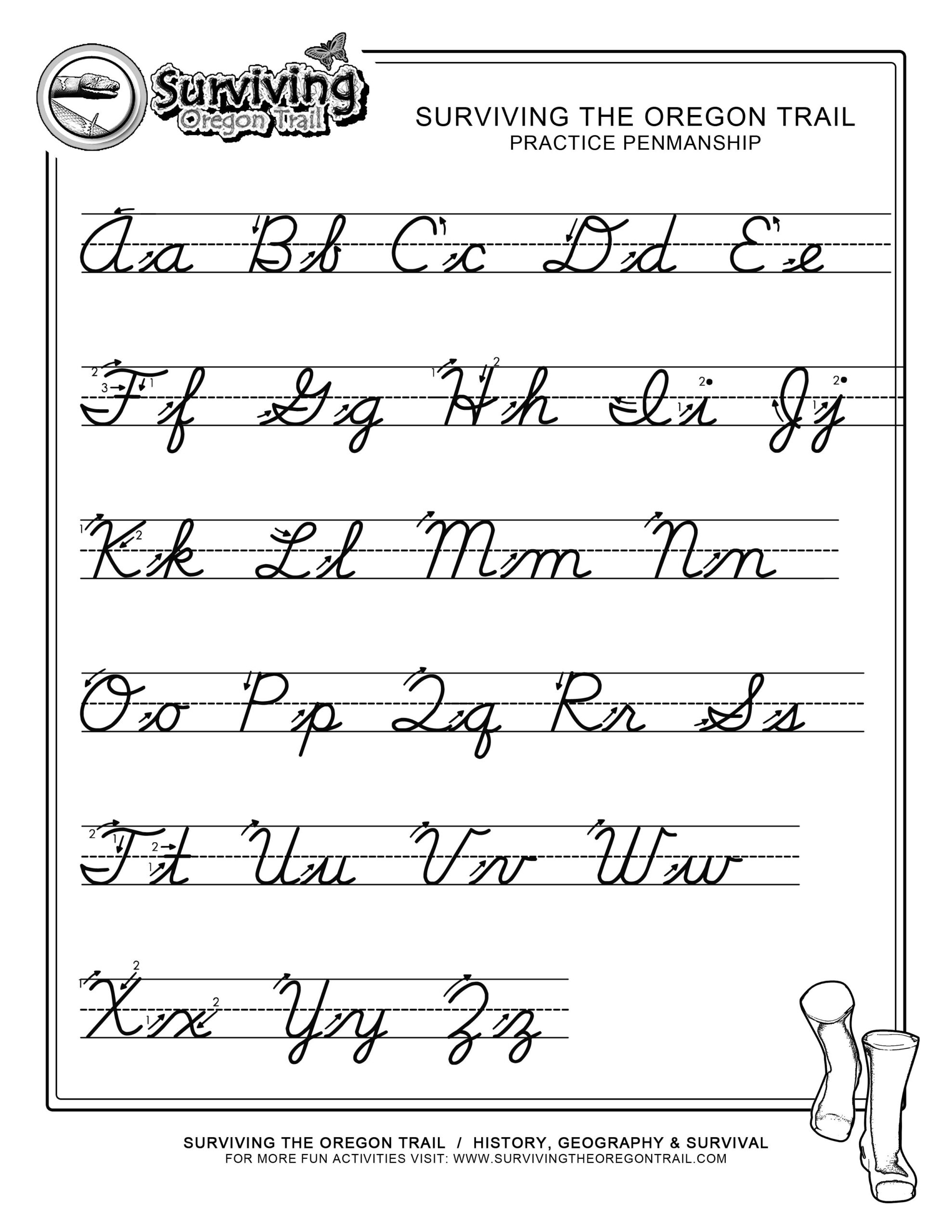 Cursive Alphabet Packet AlphabetWorksheetsFree