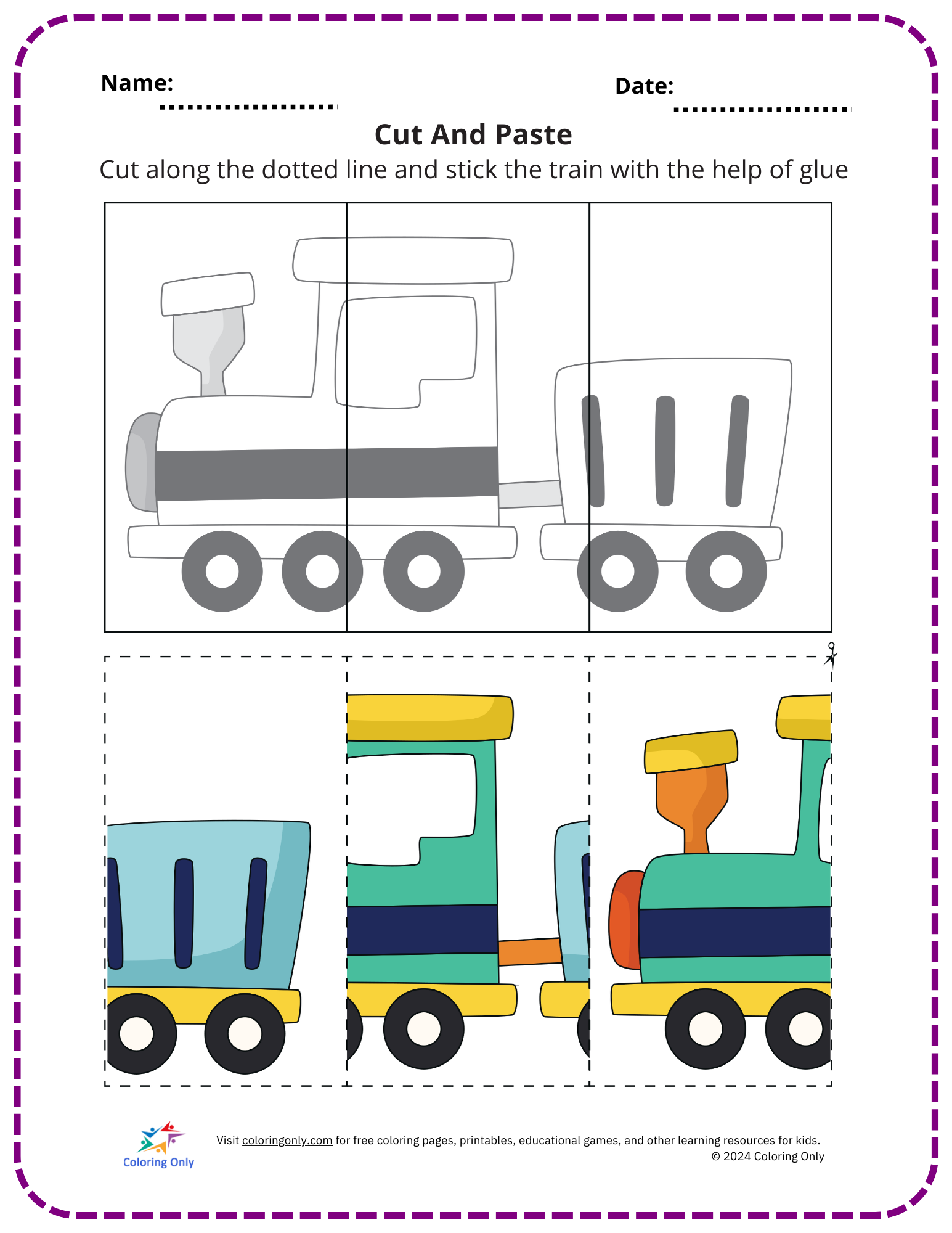 cut and paste worksheet