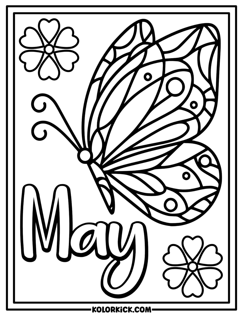 may coloring worksheets