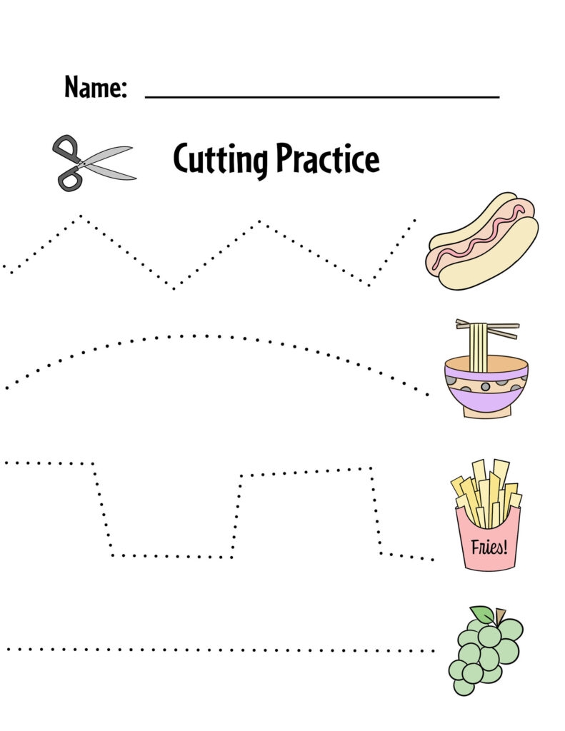 Cutting Practice Worksheets Cutting Practice KidsNex