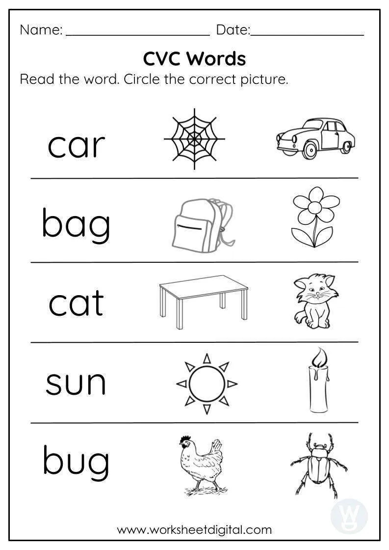 cvc words worksheets cvc words worksheets