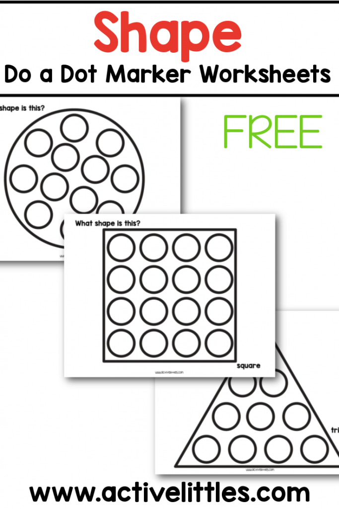 Dot A Dot Worksheets Back To School Dot Marker Printables KIDSPARKZ