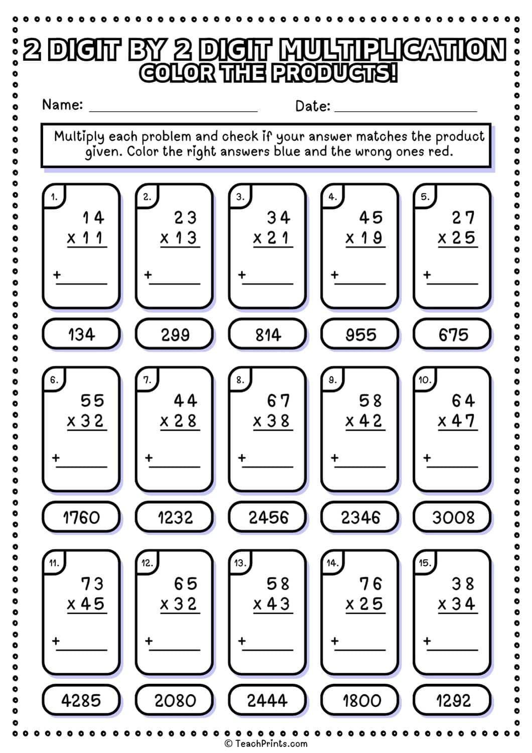 double digit multiplication worksheets double digit multiplication worksheets