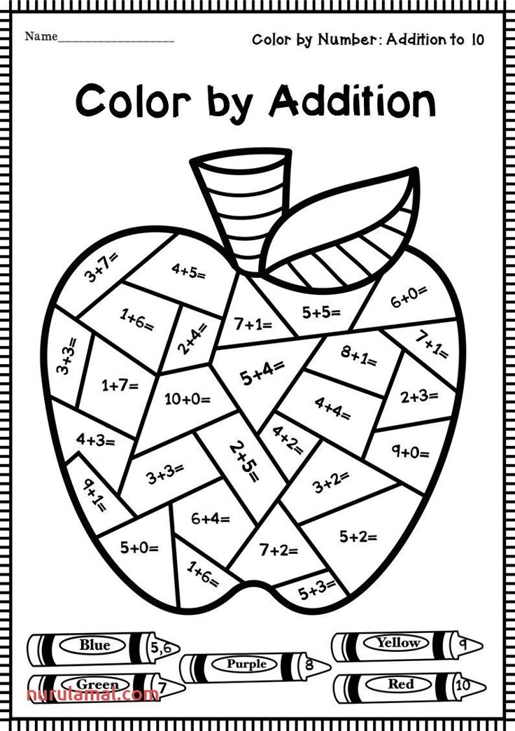 coloring math worksheets