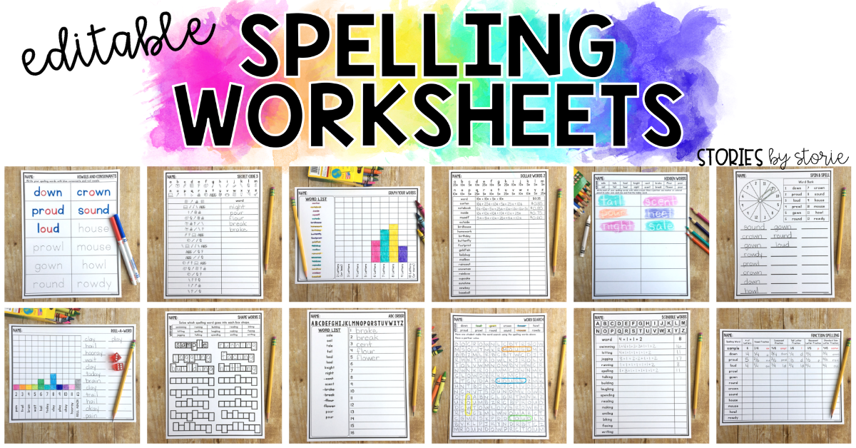 Editable Spelling Worksheets For The Primary Classroom Worksheets Library Editable Spelling Worksheets For The Primary Classroom Worksheets Library