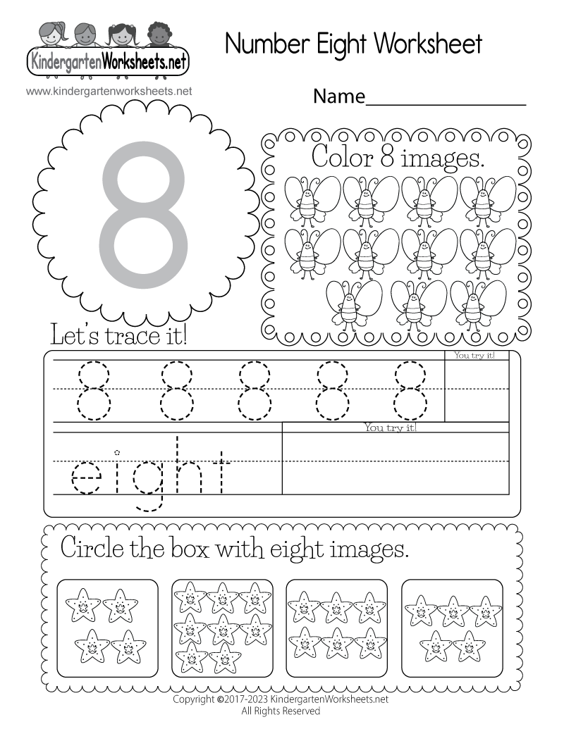 Eight Worksheet