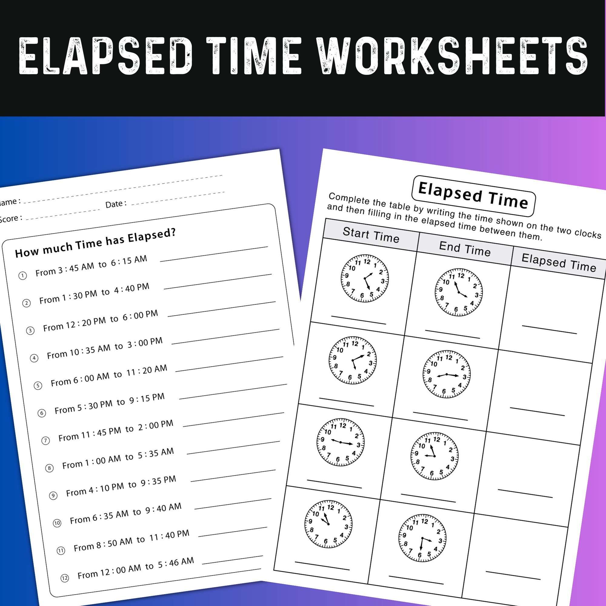 Elapsed Time Worksheets Lesson Plans Activities Guided Math Workshop Elapsed Time Worksheets Lesson Plans Activities Guided Math Workshop