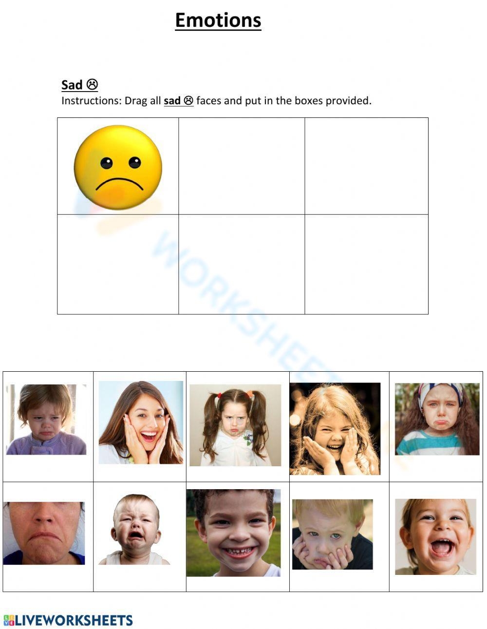Emotions Worksheet