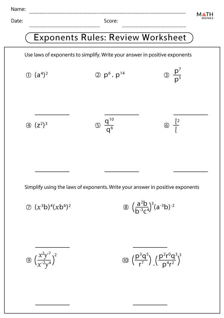 Exponents Worksheets With Answer Key Worksheets Library Exponents Worksheets With Answer Key Worksheets Library