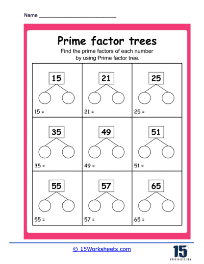 Factor Tree Worksheets 15 Worksheets Library Worksheets Library