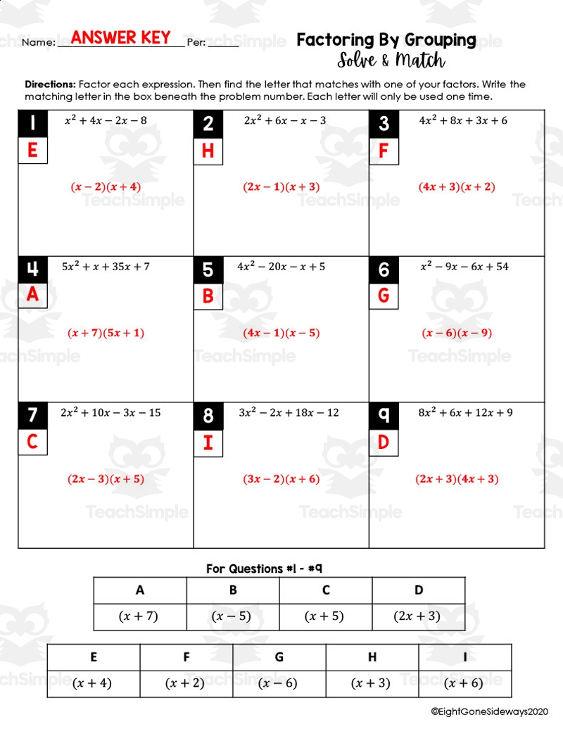 Factoring By Grouping Worksheet Math Monks Worksheets Library Factoring By Grouping Worksheet Math Monks Worksheets Library