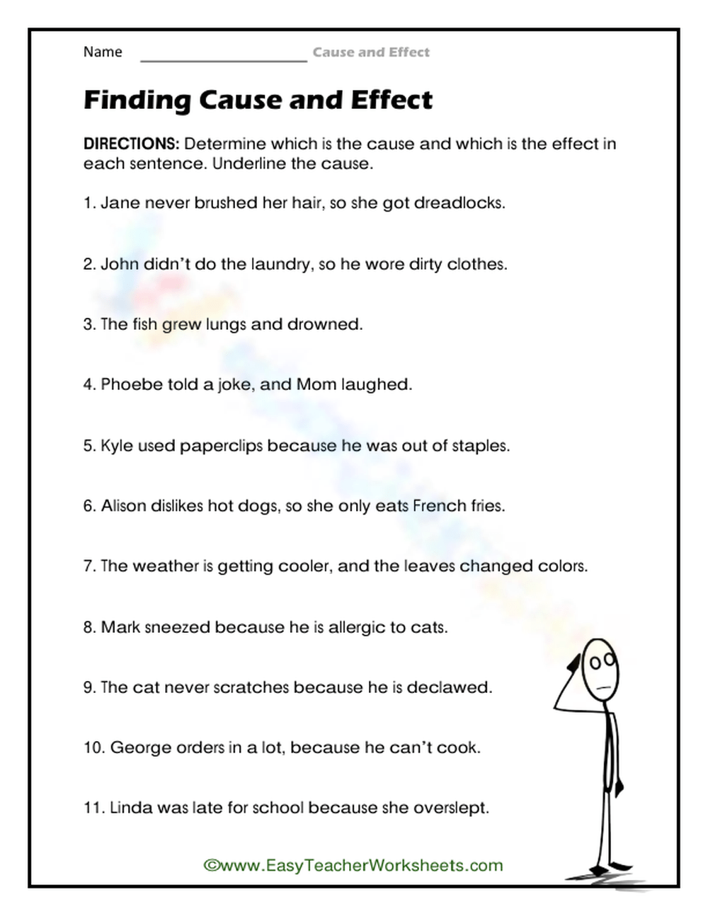 grade 2 cause and effect worksheet grade 2 cause and effect worksheet