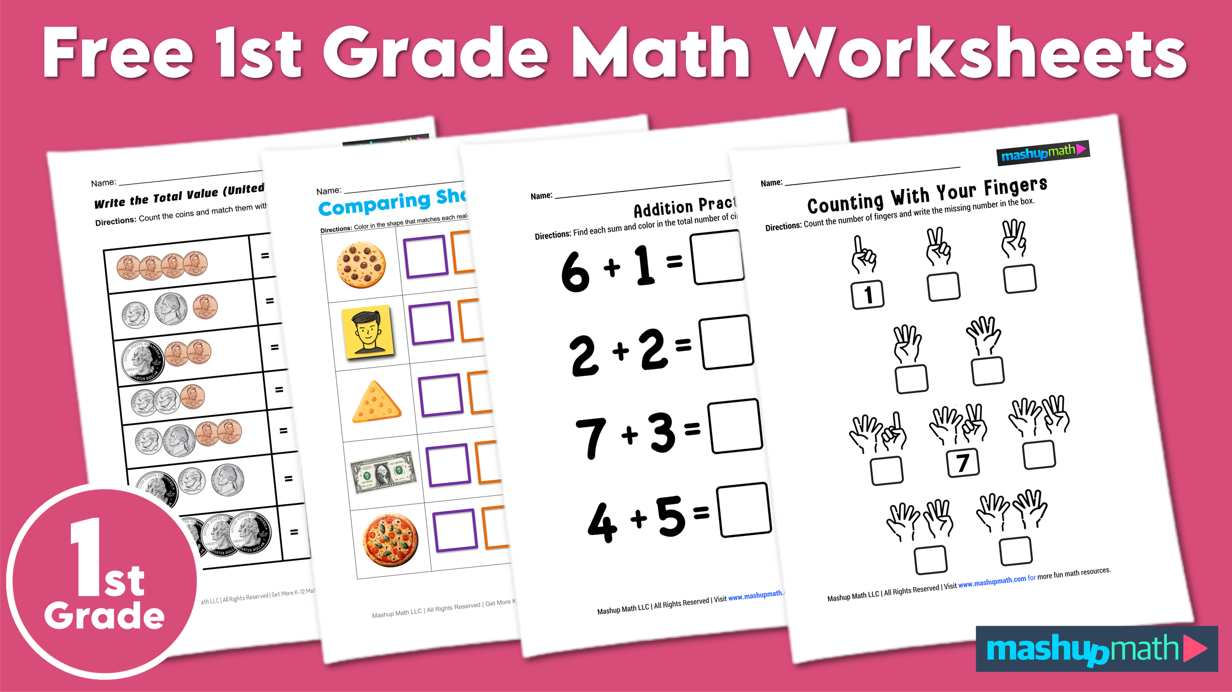 First Grade Math Worksheets Free Printable Pdf