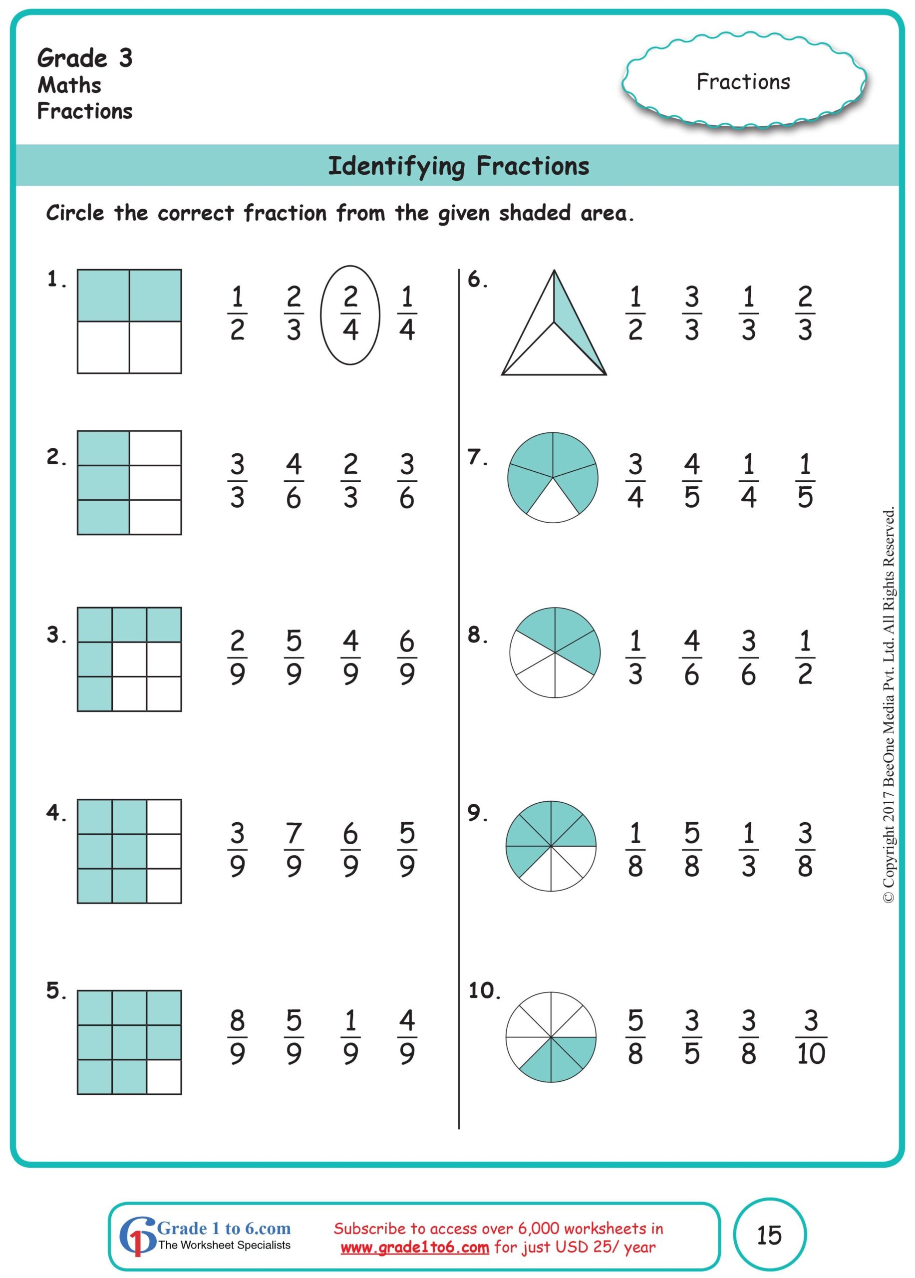 3rd grade fractions worksheets 3rd grade fractions worksheets