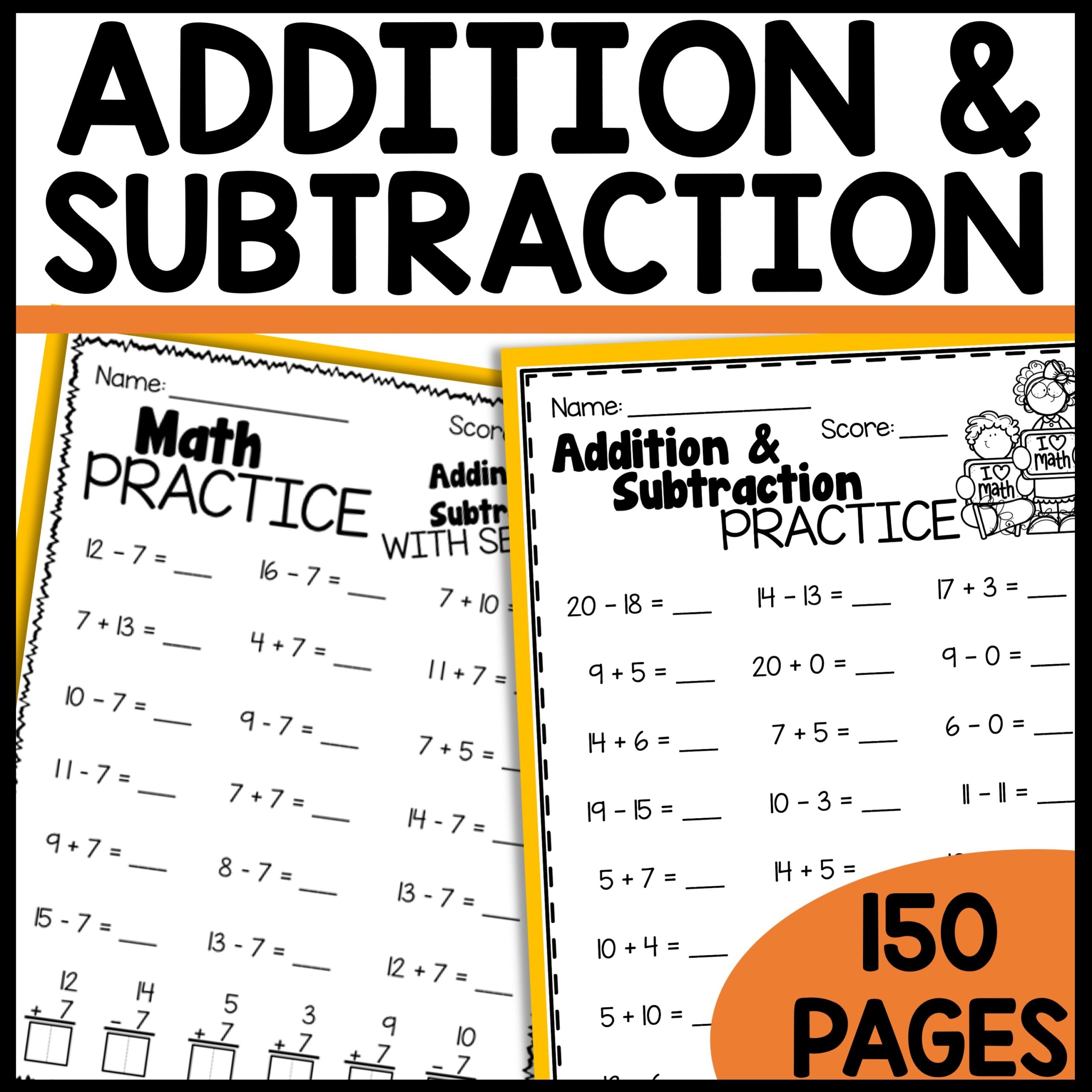 Free Addition And Subtraction Worksheets For Practice Math Printables Free Addition And Subtraction Worksheets For Practice Math Printables