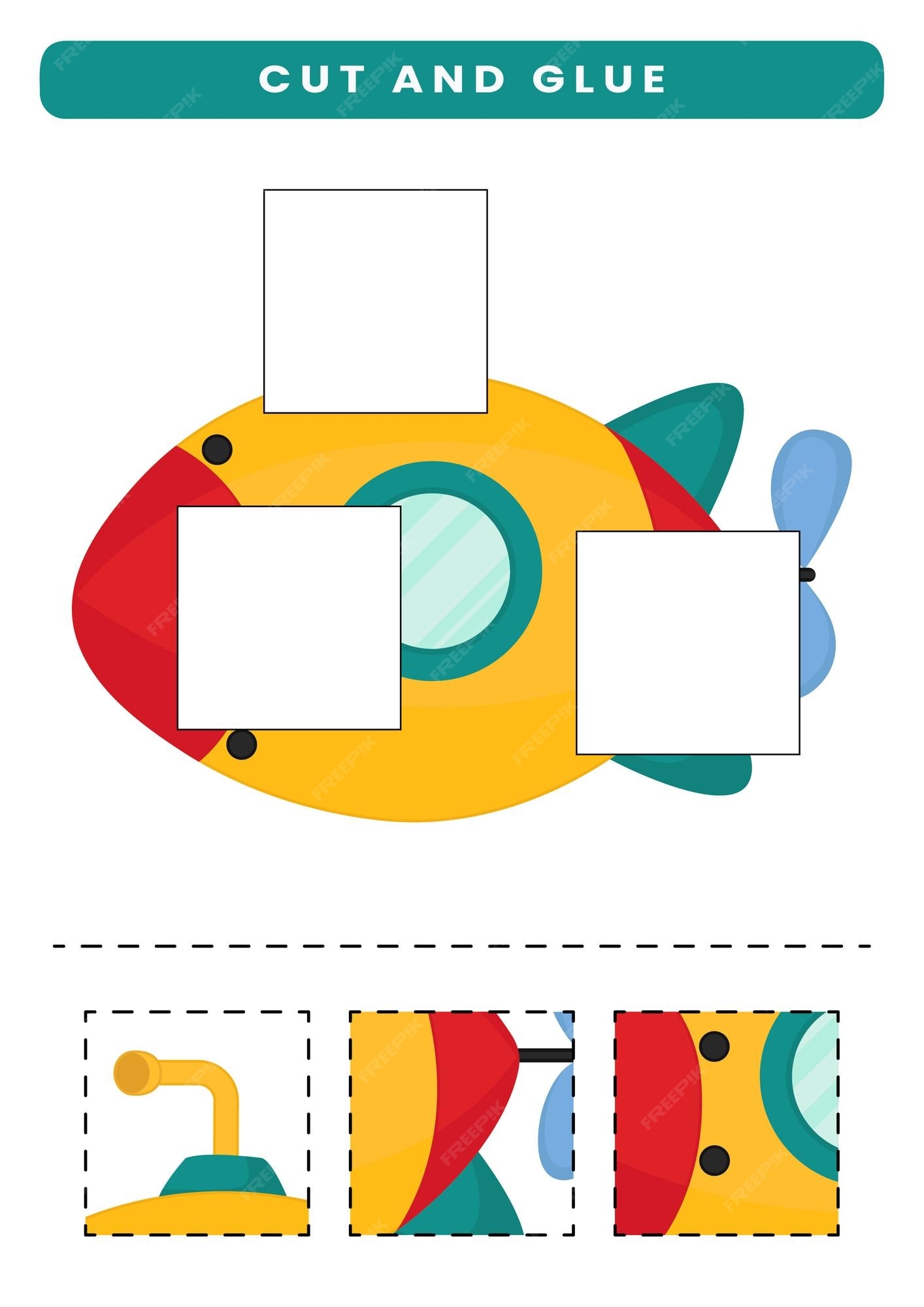 cut and glue worksheets