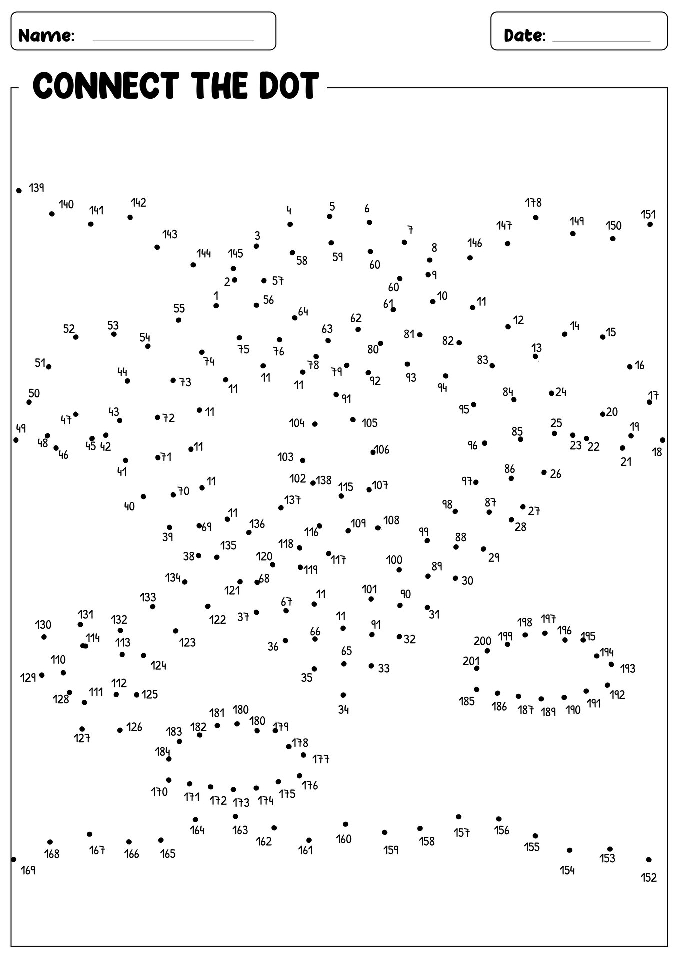 Free Dot To Dot Worksheets Free Dot To Dot Worksheets