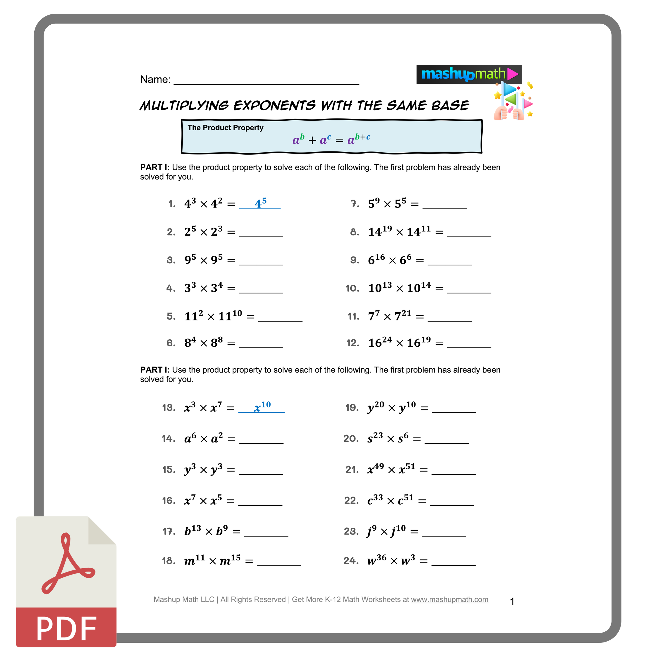 Free Exponents Worksheets Printable With Answers Mashup Math Free Exponents Worksheets Printable With Answers Mashup Math