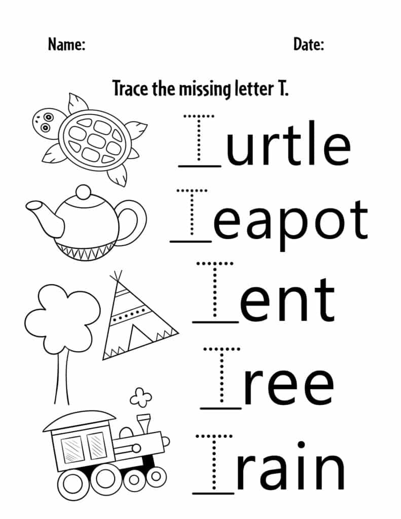 FREE Letter T Worksheets For Preschool The Hollydog Blog Worksheets FREE Letter T Worksheets For Preschool The Hollydog Blog Worksheets