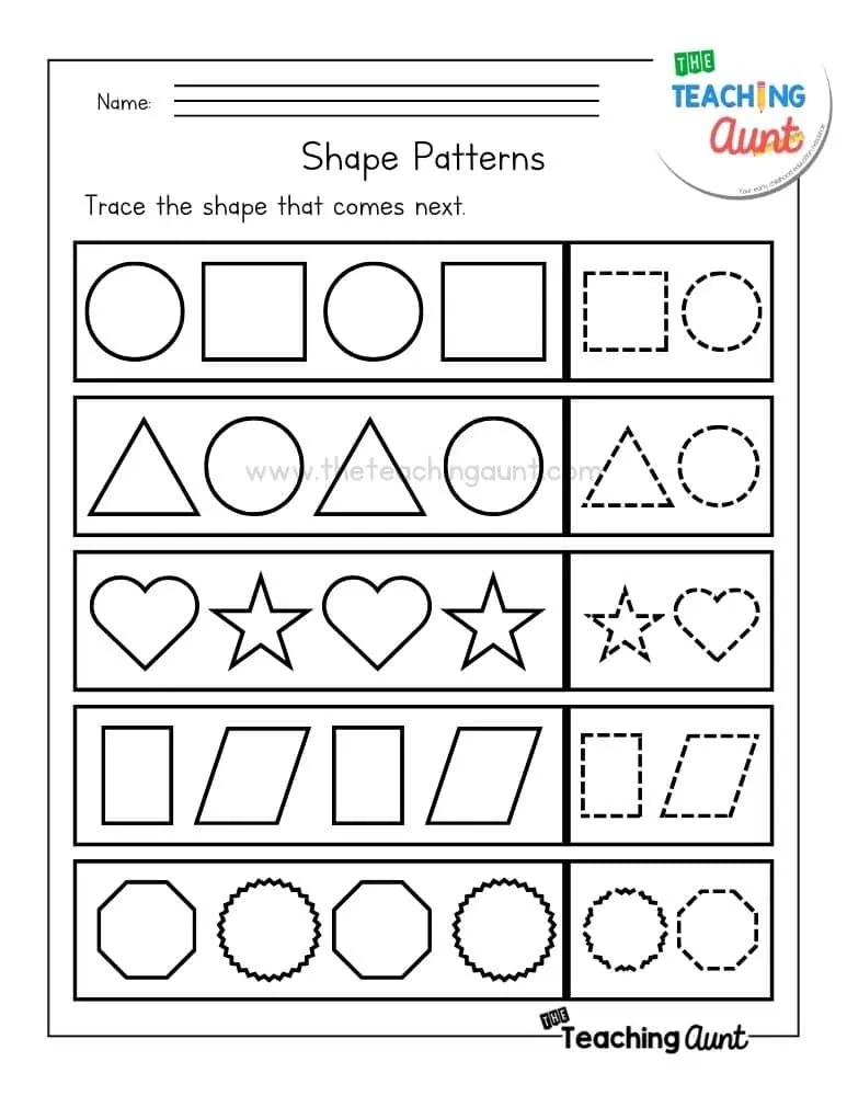 Free Preschool Pattern Printables Totally Free Printables Free Preschool Pattern Printables Totally Free Printables
