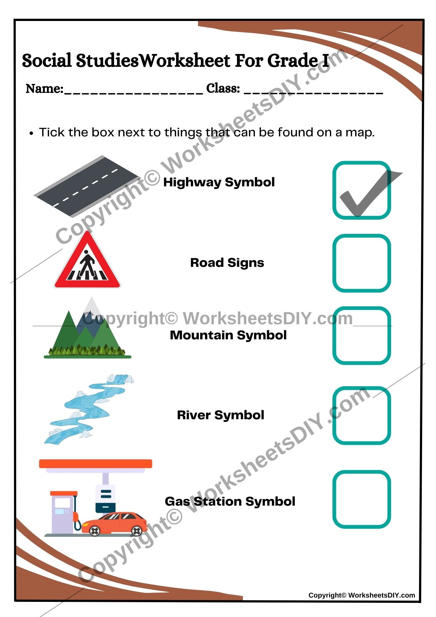 social studies worksheets for 1st graders