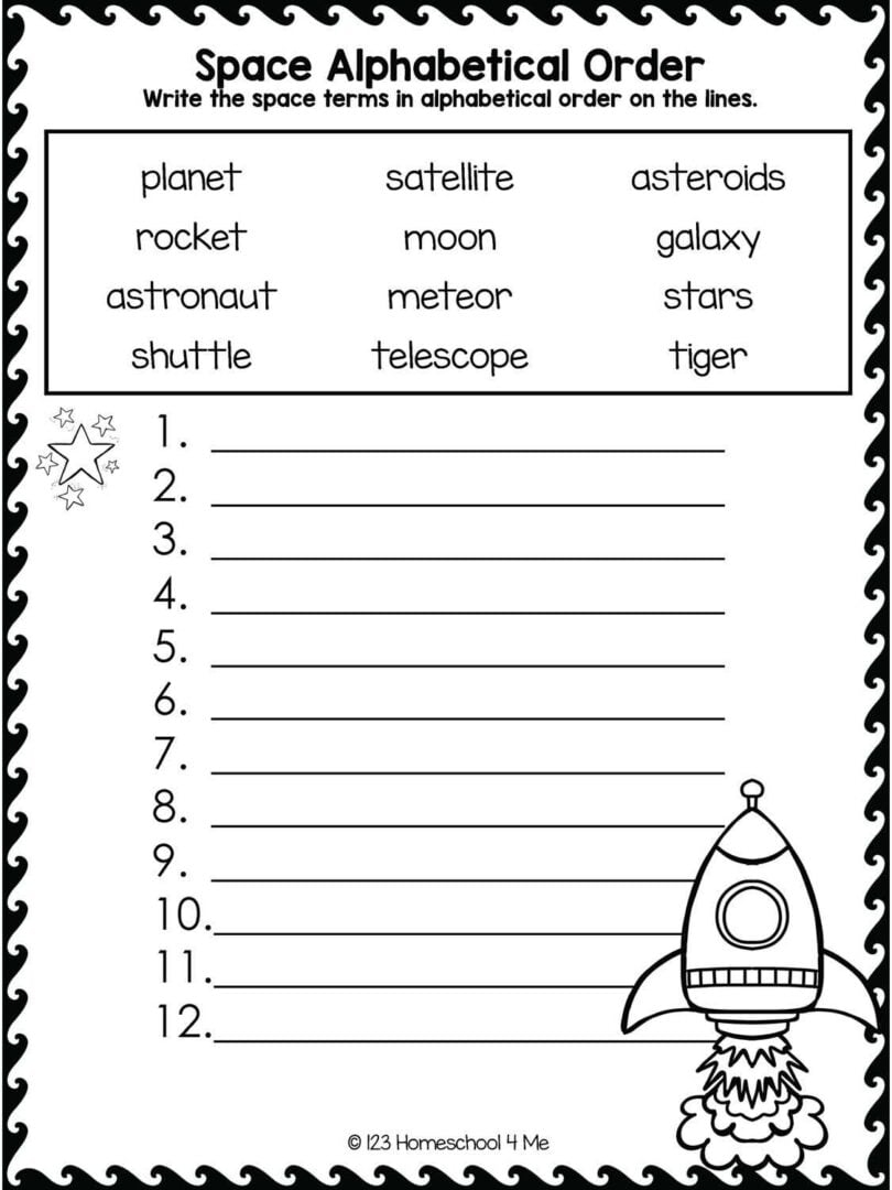 FREE Printable Alphabetical Order Worksheets FREE Printable Alphabetical Order Worksheets